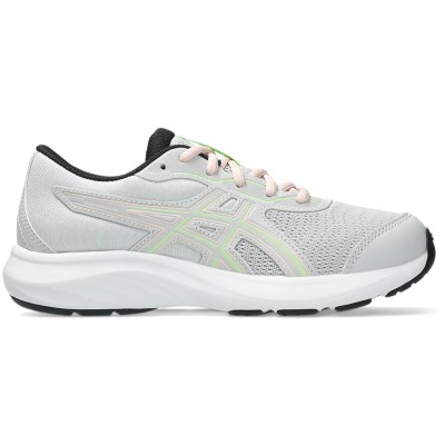 Asics Contend 9 GS - Kids Running Shoes - Glacier Grey/Illuminate Green