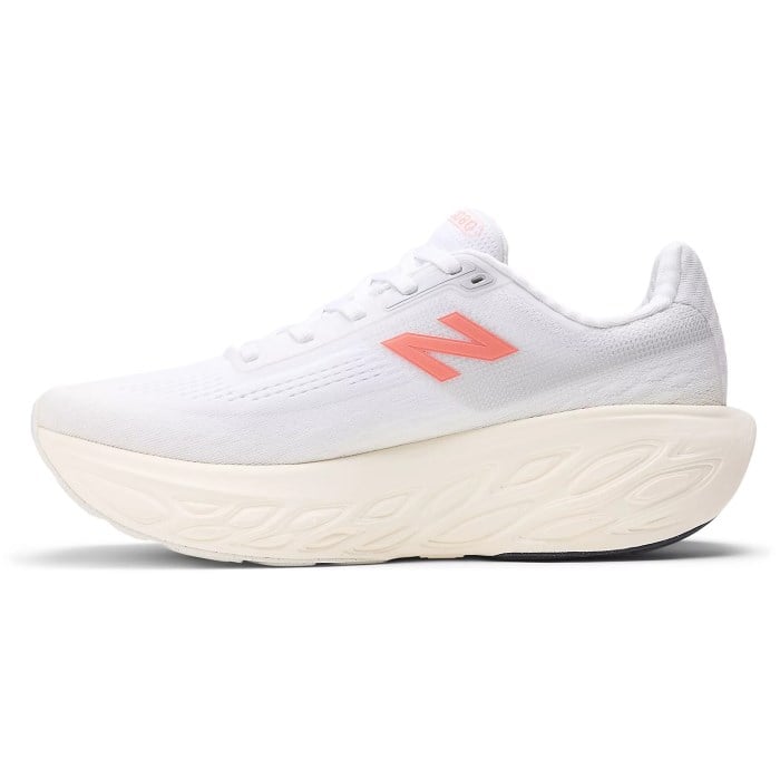 New Balance Fresh Foam X 1080v14 - Womens Running Shoes - White/Angora/Urgent Red