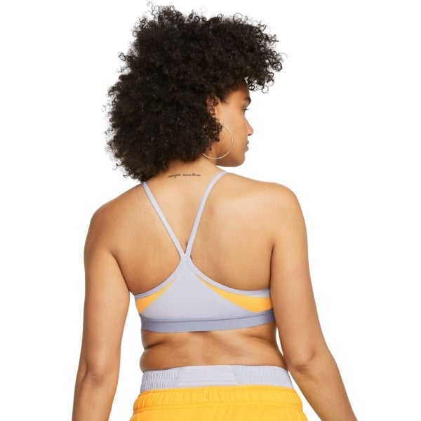 Nike Light Support Padded V Neck Womens Sports Bra - Oxygen Purple/Sundial/Indigo Haze/White