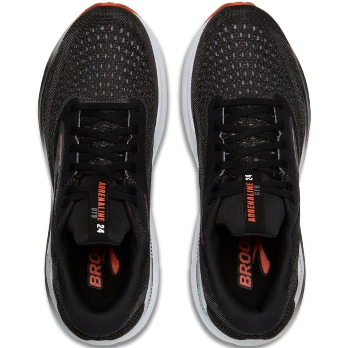 Brooks Adrenaline GTS 24 - Mens Running Shoes - Black/Grey/Red