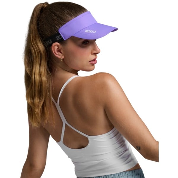 2XU Performance Running Visor - Grape Fizz/White