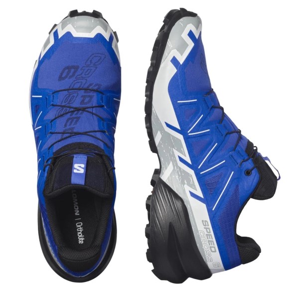 Salomon Speedcross 6 GTX - Mens Trail Running Shoes - Nautical Blue/Black/White
