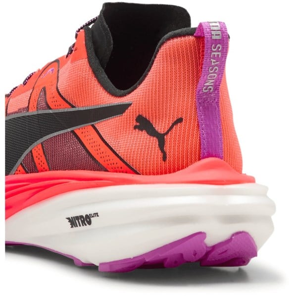 Puma Deviate Nitro Elite Trail - Mens Trail Running Shoes - Glowing Red/Black/Pure Magenta