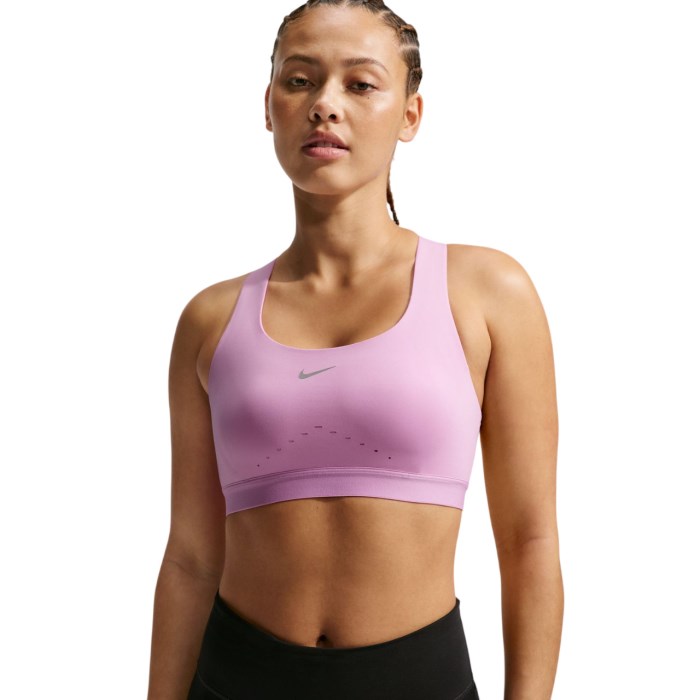 Nike Swift Womens High-Support Lightly Lined Sports Bra - Light Magenta/Reflective Silver