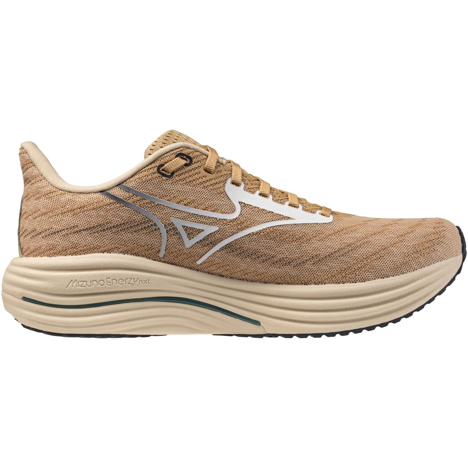 Mizuno Wave Rider 29 - Mens Running Shoes - Curds & Whey/White/North Atlantic