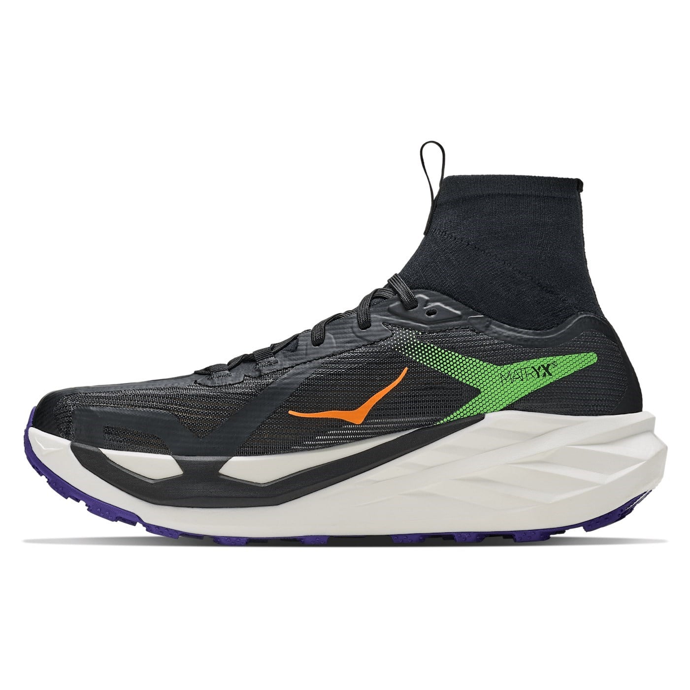 Hoka Tecton X 4 - Mens Trail Running Shoes - Black/Neon Green - image 2