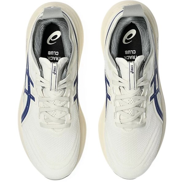 Asics Gel Nimbus 27 - Mens Running Shoes - Birch/Indigo Blue
