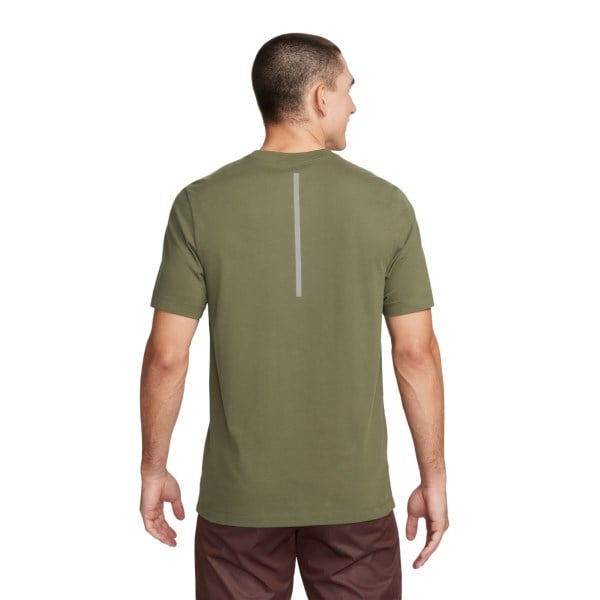 Nike Dri-Fit Run Division Mens Running T-Shirt - Medium Olive