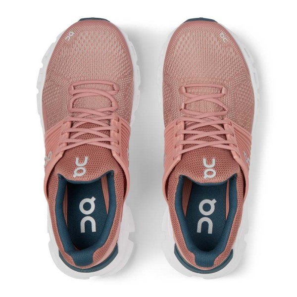 On Cloudswift Classic - Womens Running Shoes - Blush/Denim
