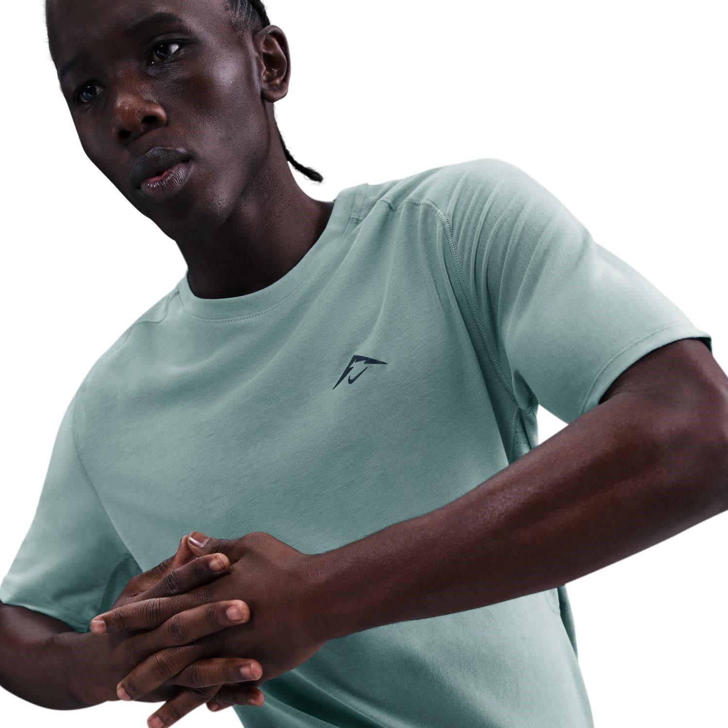 Nike Solar Chase ADV Running T-Shirt - Mens - Cannon/Black