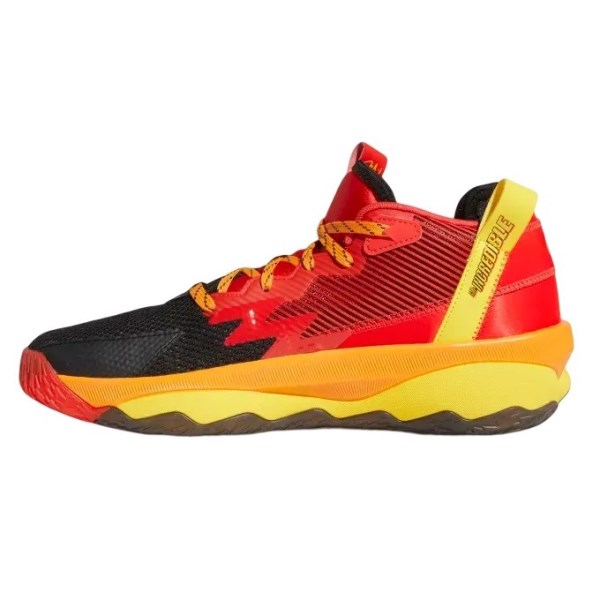 Adidas Dame 8 Mr. Incredible - Mens Basketball Shoes - Core Black/Team Yellow/Vivid Red