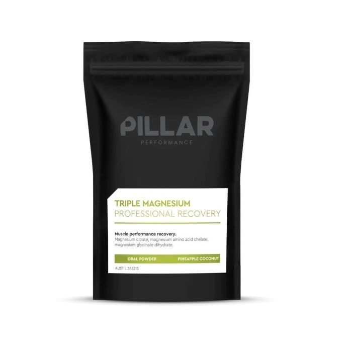 PILLAR Triple Magnesium Professional Recovery Powder - Pineapple Coconut - 400g Pouch Bag