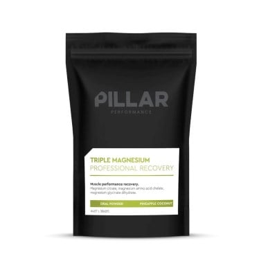 PILLAR Triple Magnesium Professional Recovery Powder - Pineapple Coconut - 400g Pouch Bag