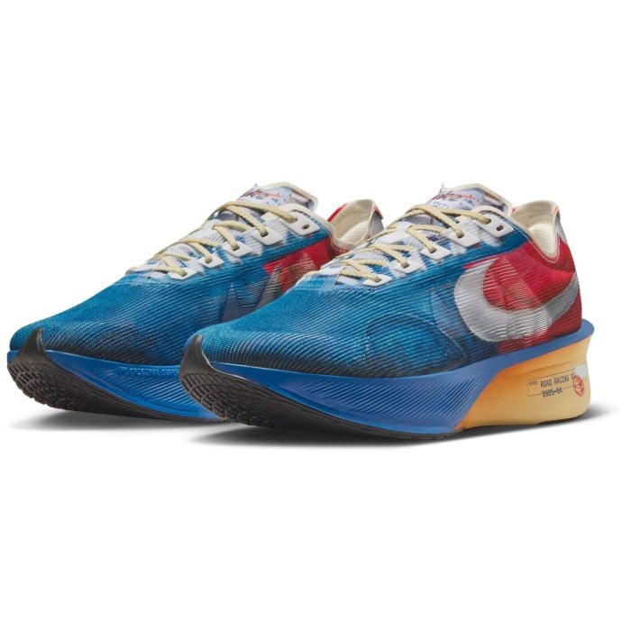 Nike ZoomX Vaporfly 4 Pre Montreal - Mens Racing Shoes - Clear Mountain Blue/Fire Red