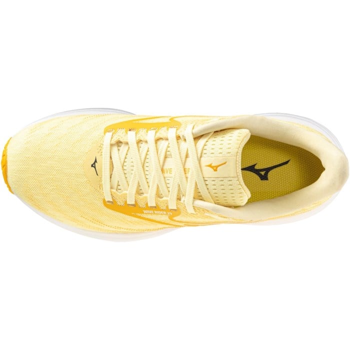 Mizuno Wave Rider 29 - Womens Running Shoes - Glowing Cream/Citrus/White