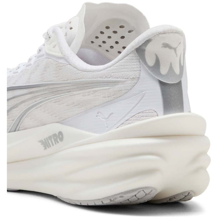 Puma Deviate Nitro 4 - Womens Running Shoes - Puma White/Feather Gray