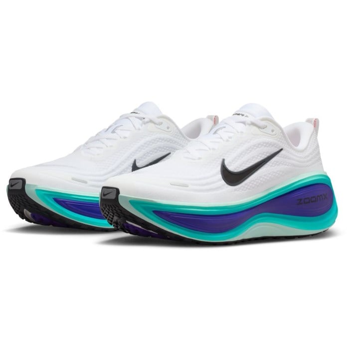 Nike Vomero Plus - Mens Running Shoes - White/Black/Bright Concord/Hyper Turq