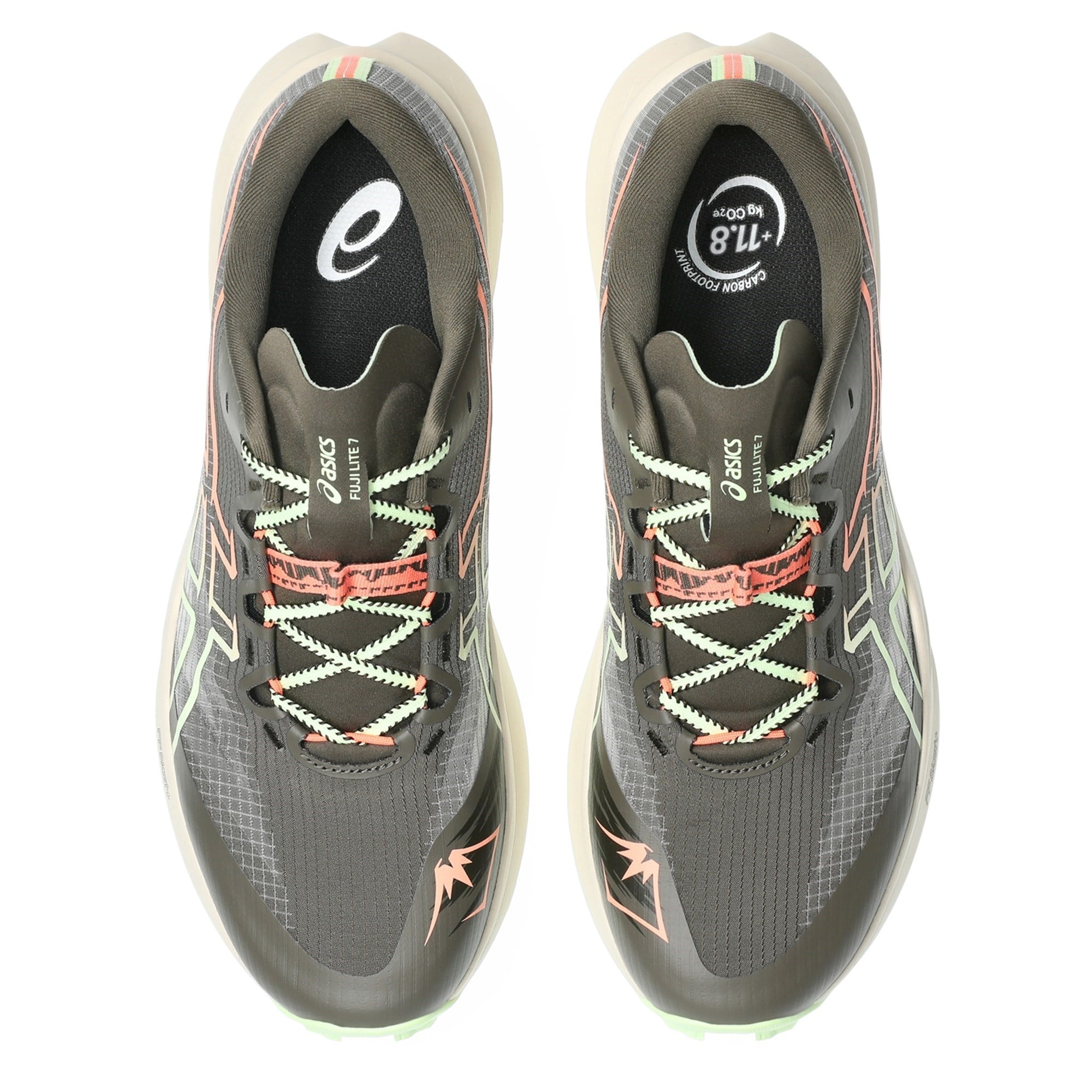 Asics Fuji Lite 7 - Mens Trail Running Shoes - Kuriiro Brown/Illuminate Yellow - image 4