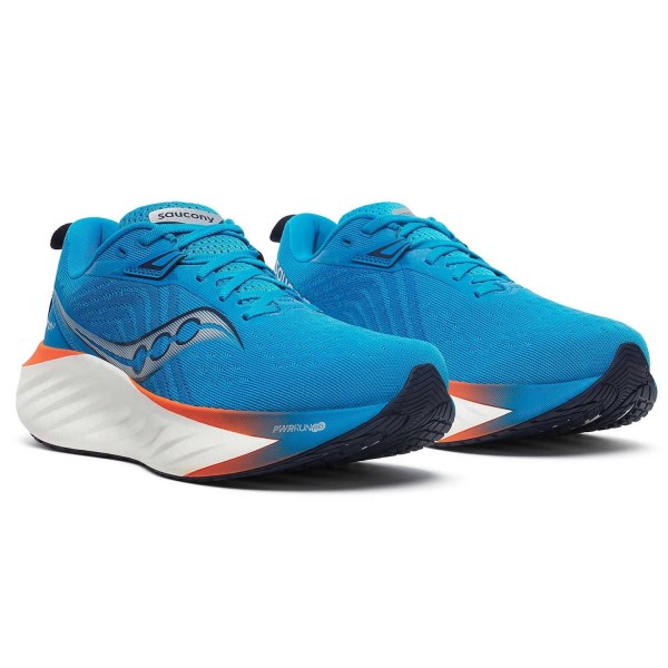 Saucony Triumph 22 - Mens Running Shoes - VIziBlue/Pepper