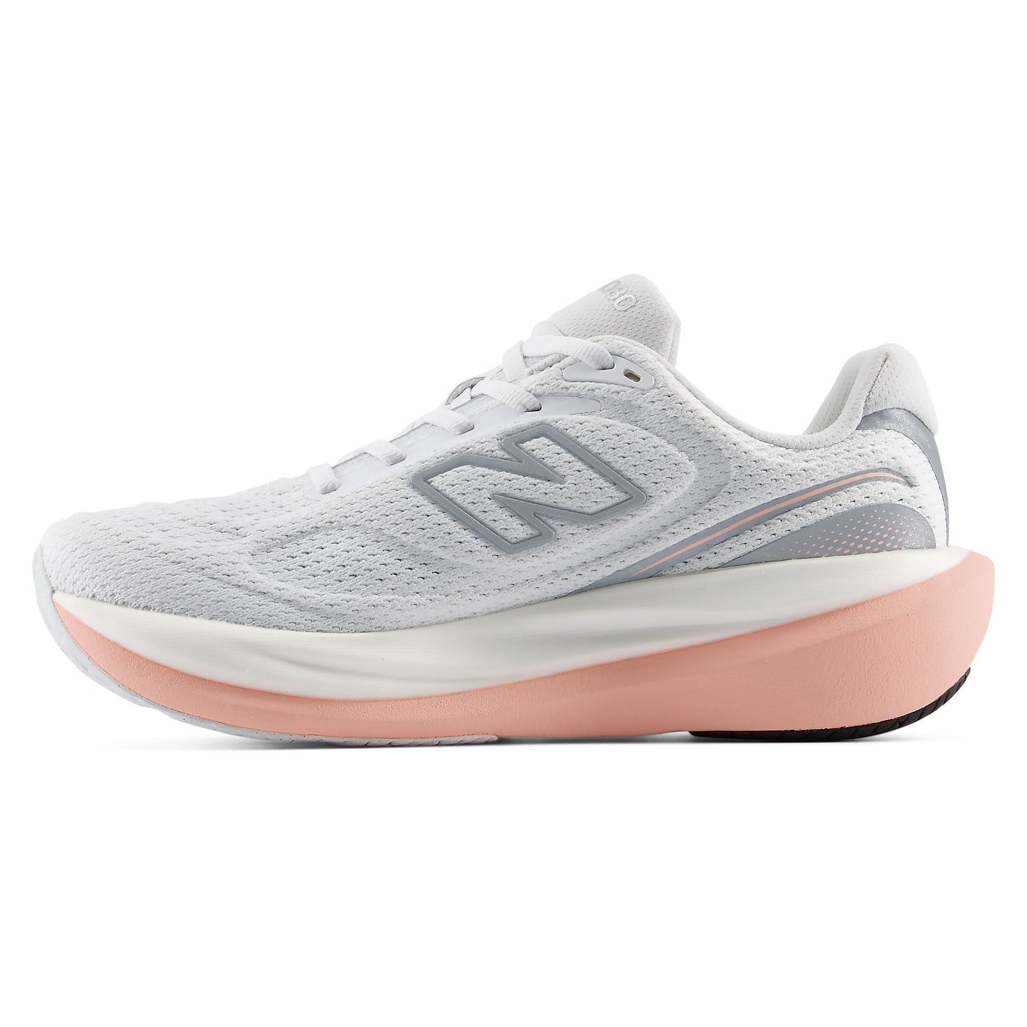 New Balance 1080v15 - Womens Running Shoes - White/Pink Lemonade - image 3