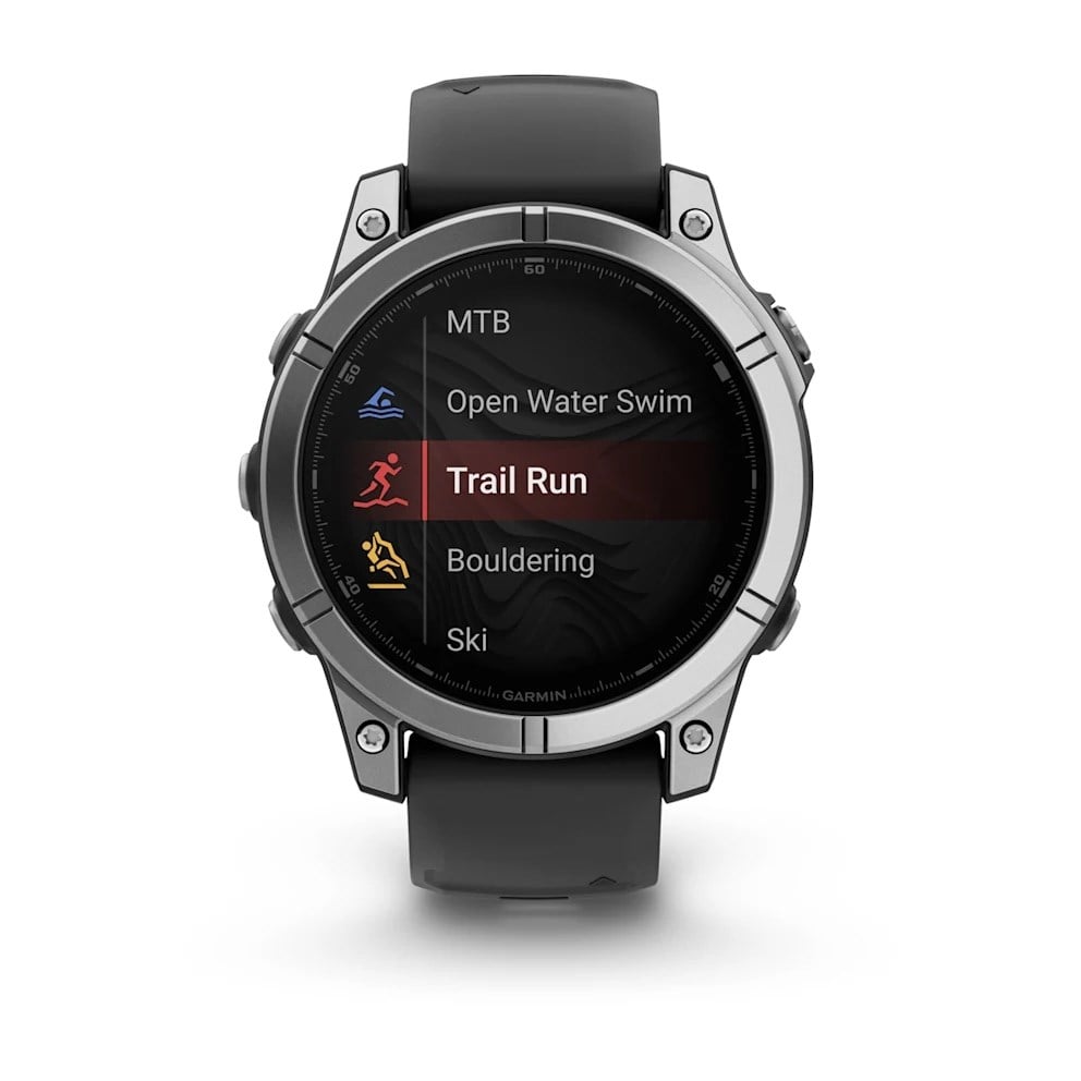 Garmin fenix E AMOLED - 47mm MultiSport Smartwatch - Stainless Steel/Black