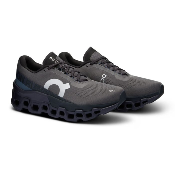 On Cloudmonster 2 - Womens Running Shoes - Asphalt/Iron