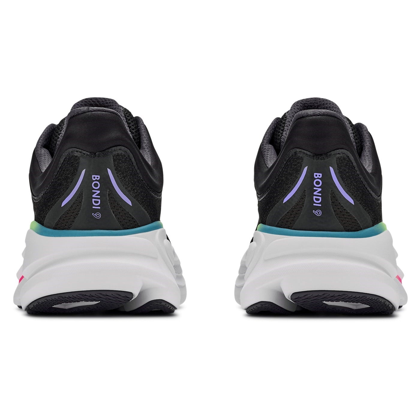 Hoka Bondi 9 - Mens Running Shoes - Black/Neon Yuzu - image 5