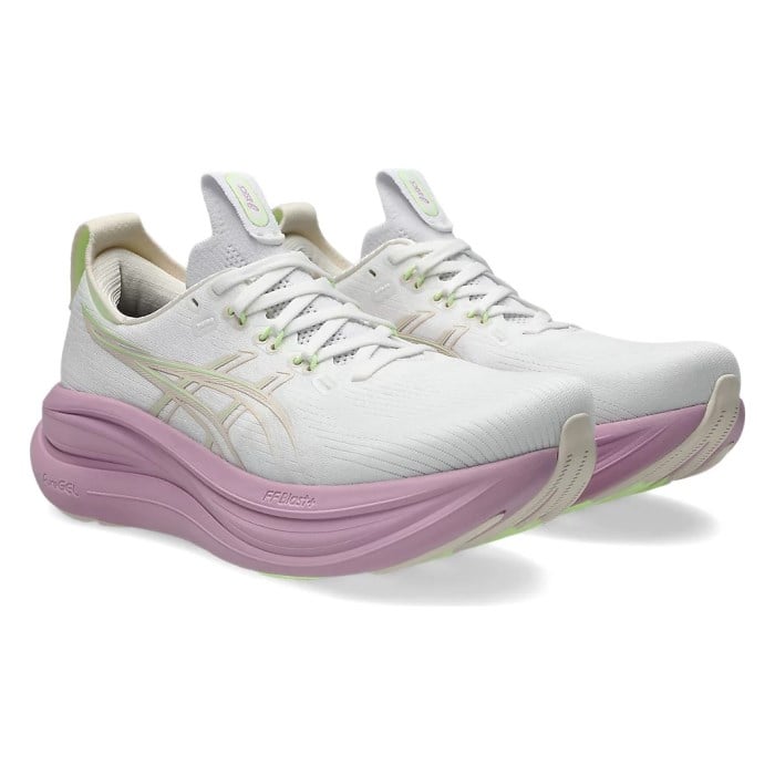 Asics Gel Nimbus 28 - Womens Running Shoes - White/Hazy Lilac - image 6