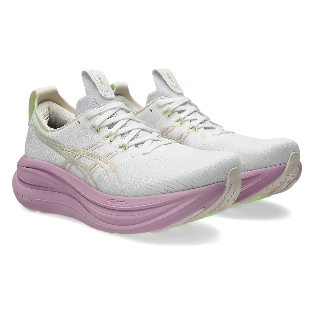 Asics Gel Nimbus 28 - Womens Running Shoes - White/Hazy Lilac - image 6