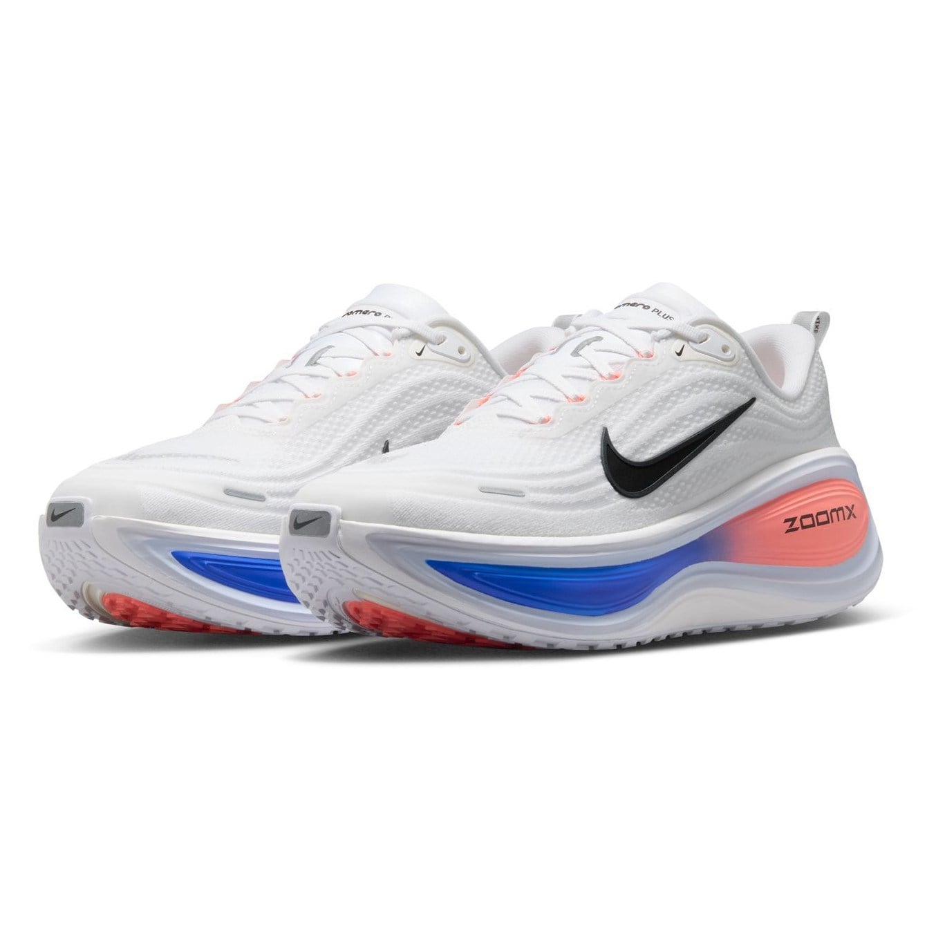 Nike Vomero Plus - Mens Running Shoes - White/Atomic Pink/Racer Blue - image 2