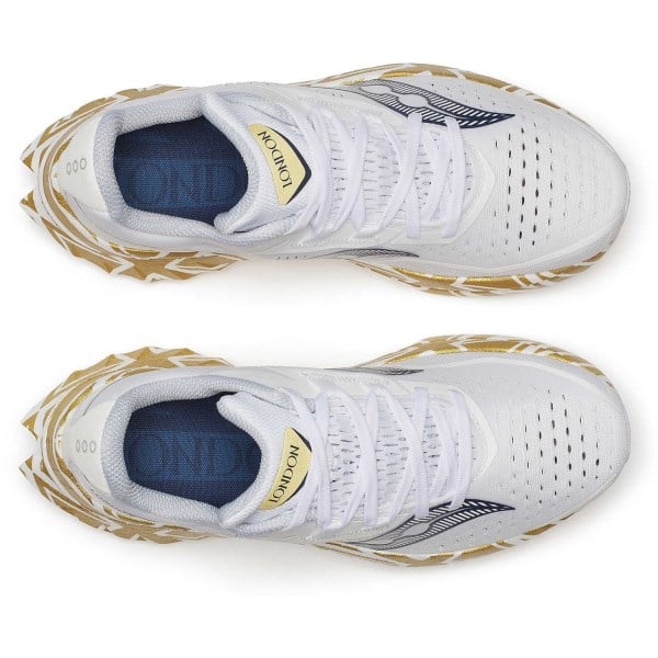 Saucony Endorphin Speed 4 London - Womens Running Shoes - White/Gold