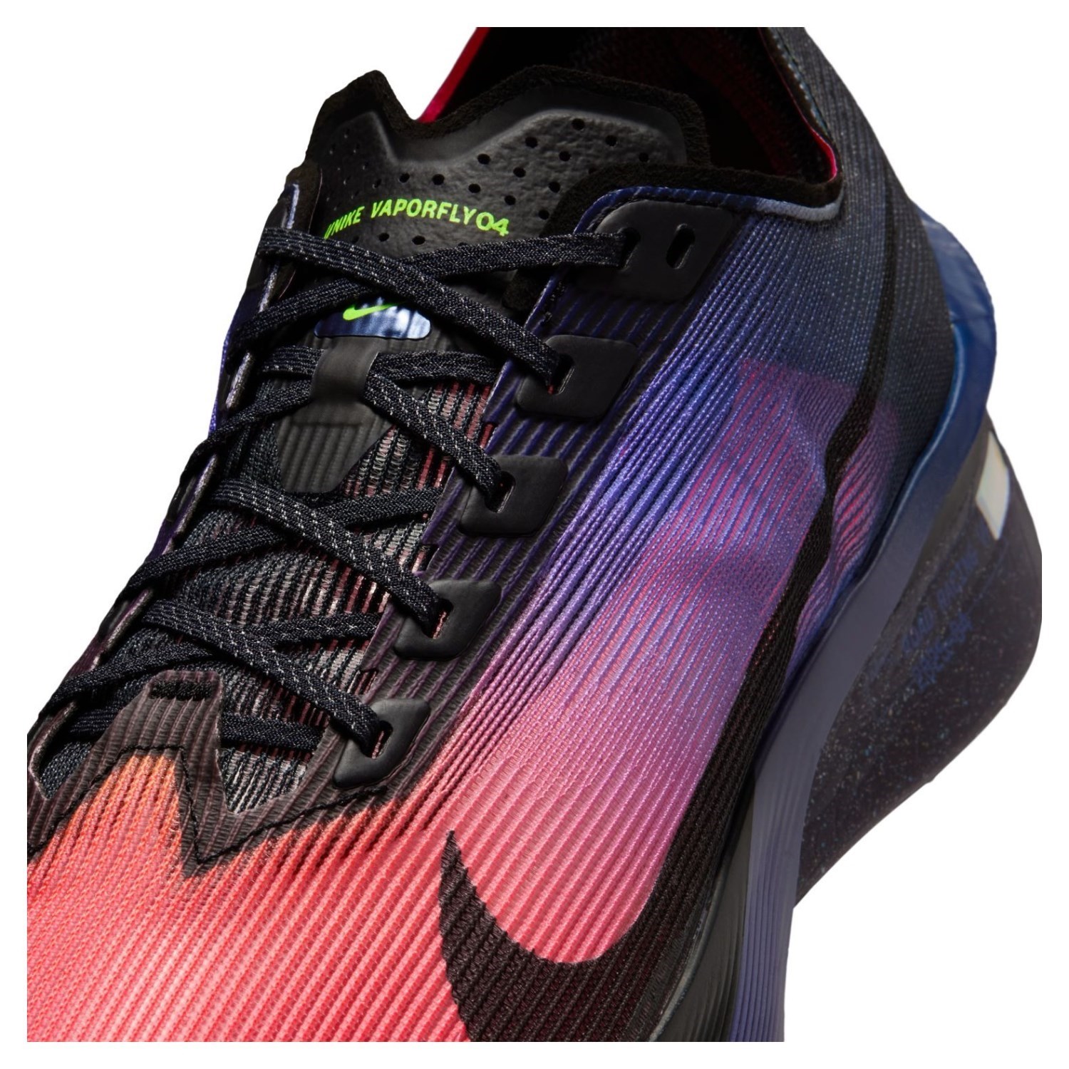 Nike ZoomX Vaporfly 4 - Womens Racing Shoes - Dark Obsidian/Black/Purple Dynasty