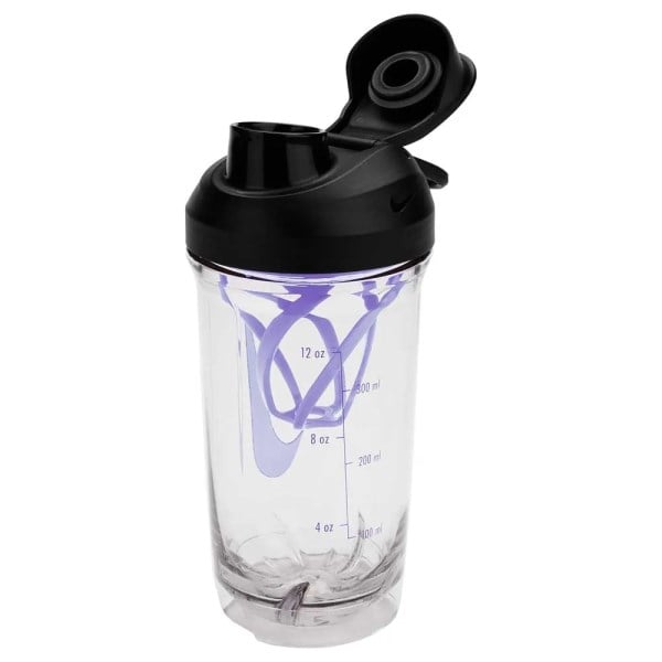 Nike Recharge Shaker Sports Water Bottle - 473ml - Clear/Black/Light Thistle