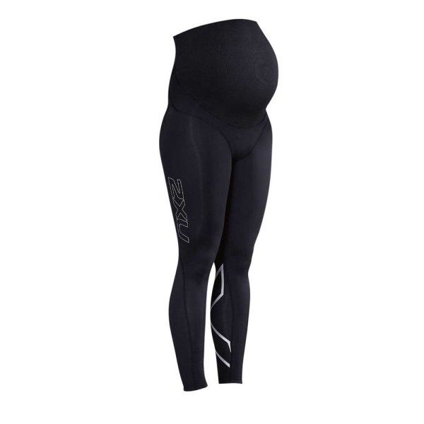 2XU Maternity Pre-Natal Active Womens Compression Tights - Black/Nero