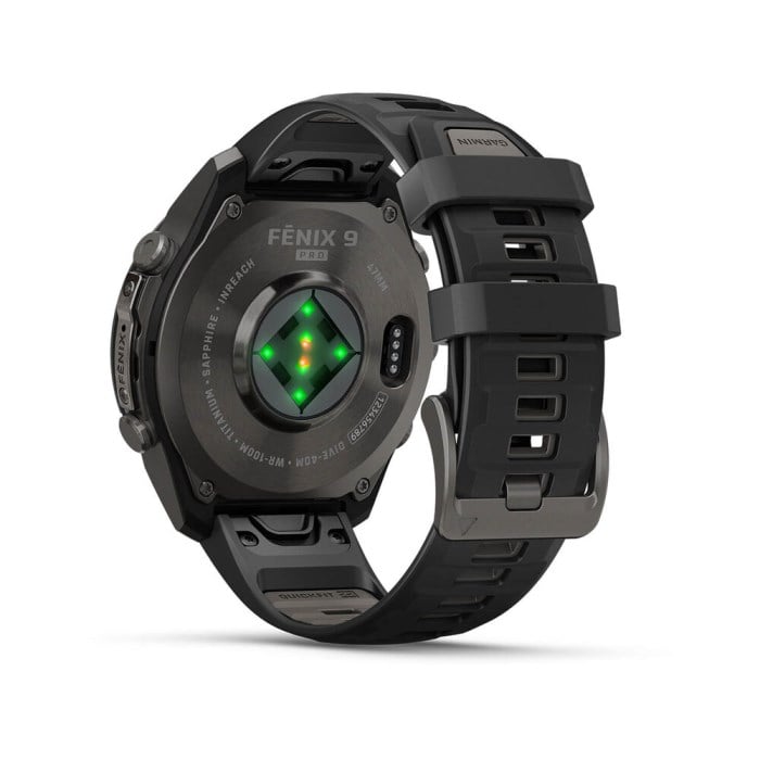Garmin Fenix 9 47mm GPS Premium Multisport Smartwatch - Carbon Grey/Black Silicone Band - image 4