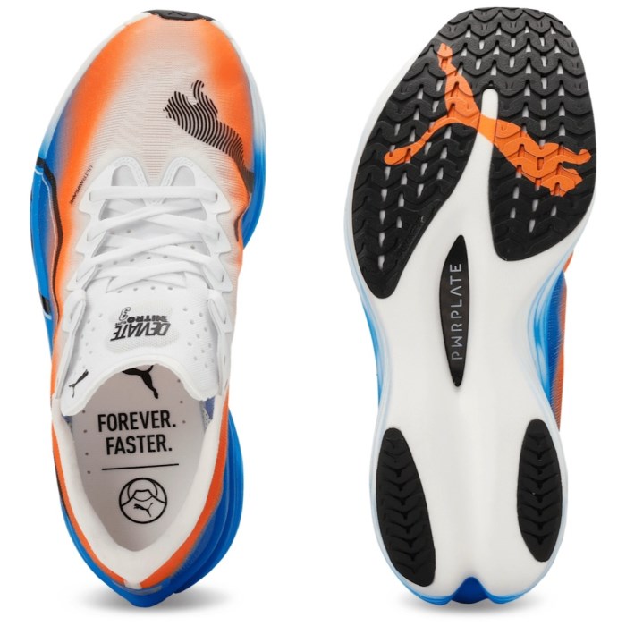 Puma Deviate Nitro Elite 3 Ekiden - Womens Running Shoes - Puma White/Heat Fire/Puma Black