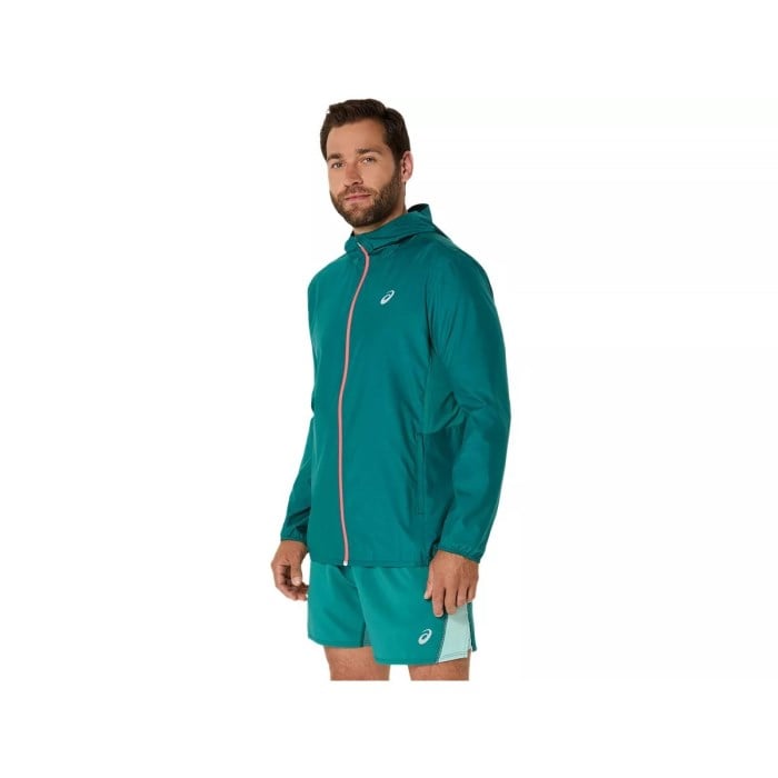 Asics Silver Mens Running Jacket - Rainy Lake