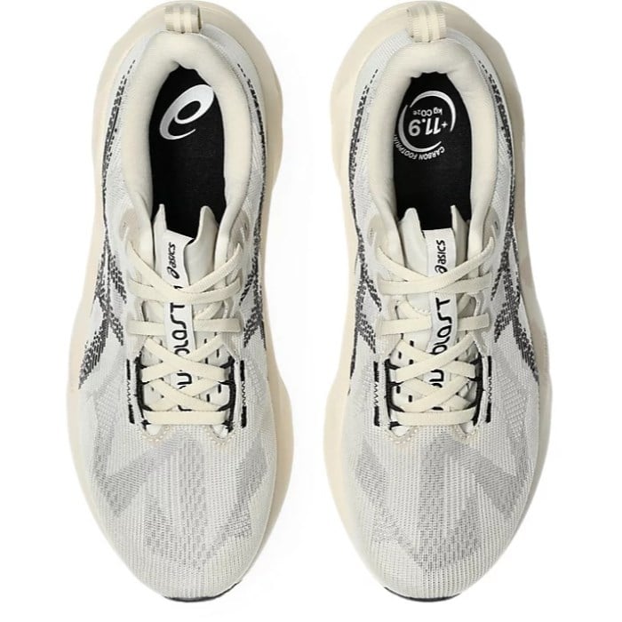Asics Novablast 5 - Mens Running Shoes - Oatmeal/Black