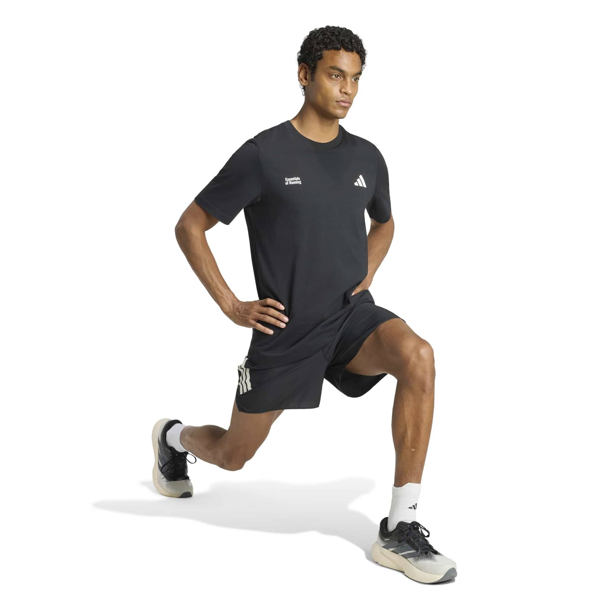 adidas Run Essentials Mens Graphic T-Shirt - Black - image 6