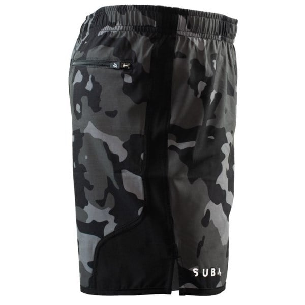 Sub4 5 Inch Run Mens Trail Shorts - Camo Black