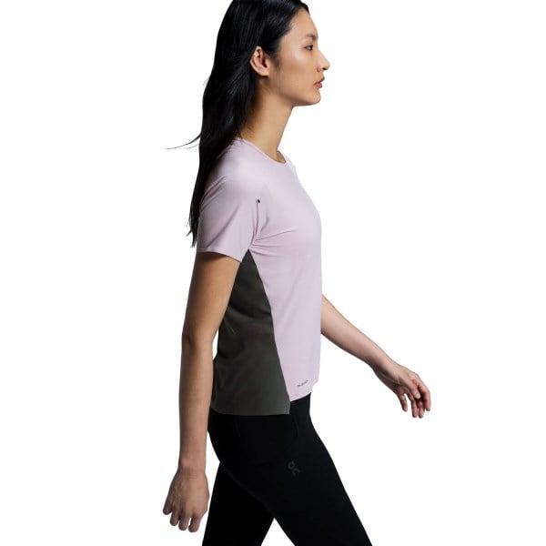 On Running Performance-T Womens Running T-Shirt - Mauve/Eclipse