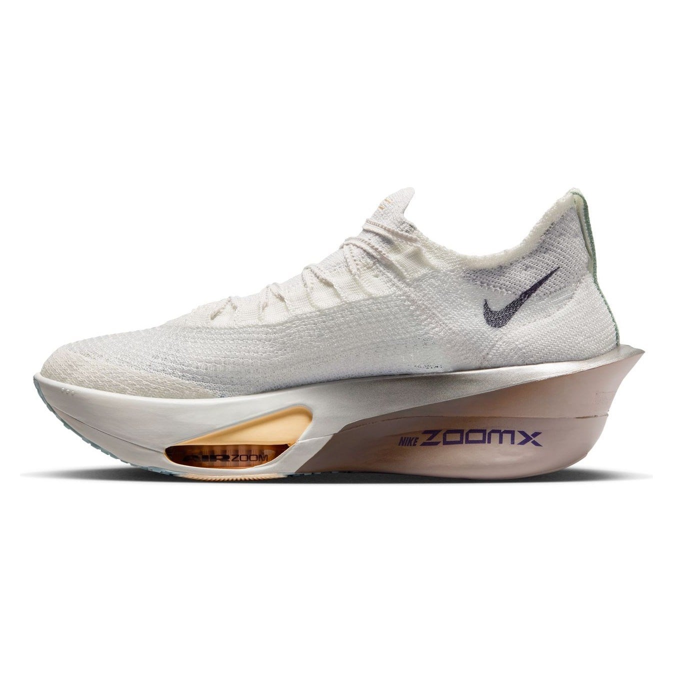 Nike Alphafly 3 - Mens Road Racing Shoes - Platinum Tint/Purple Dynasty/Ocean Cube - image 2
