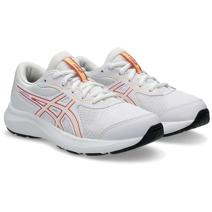 Asics Contend 9 GS - Kids Running Shoes - White/Orange