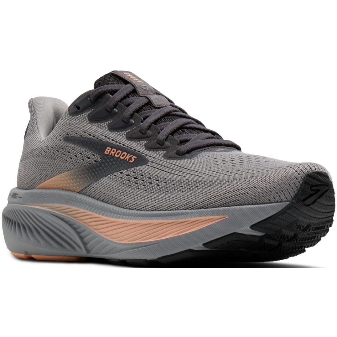 Brooks Ghost 17 - Womens Running Shoes - Alloy/Blackened Pearl/Peach