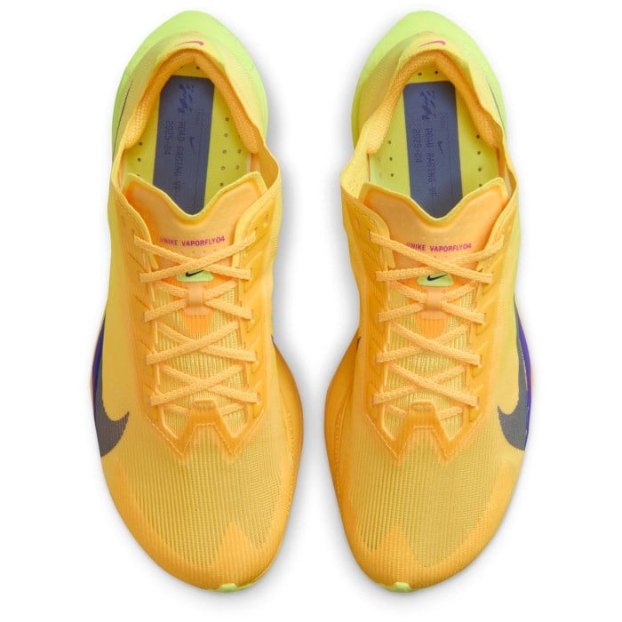 Nike ZoomX Vaporfly 4 - Womens Racing Shoes - Citron Pulse/Indigo Burst/Laser Orange