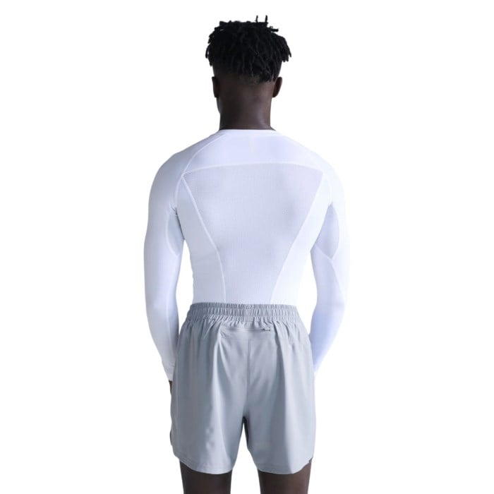 2XU Core Compression Mens Long Sleeve Running Top - White/White