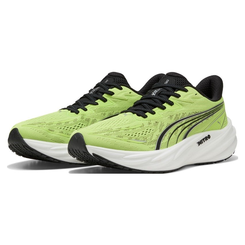 Puma Velocity Nitro 5 - Mens Running Shoes - Sunny Lime/Moody Gray - image 2