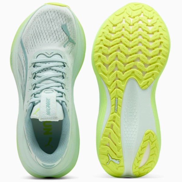 Puma MagMax Nitro - Womens Running Shoes - Peaceful Blue/Yellow Alert
