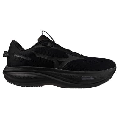 Mizuno Wave Rider 30 - Mens Running Shoes - Black/Black