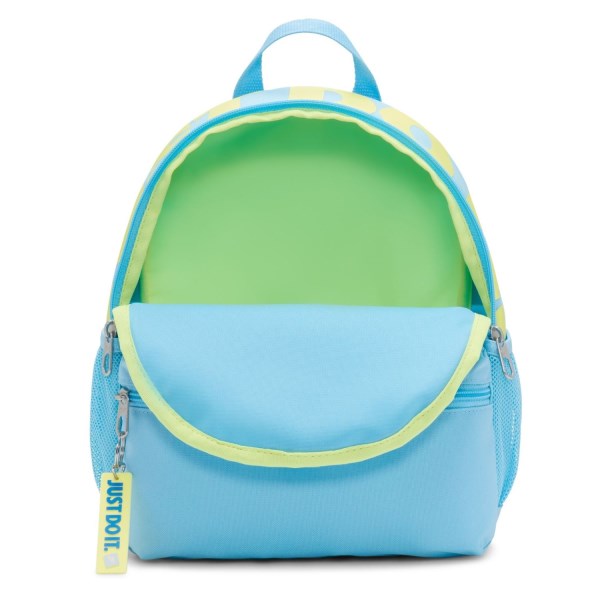 Nike Brasilia JDI Mini Kids Backpack Bag - Aquaris Blue/Light Laser Orange/Photo Blue